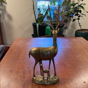 Brass Ibex Figurine